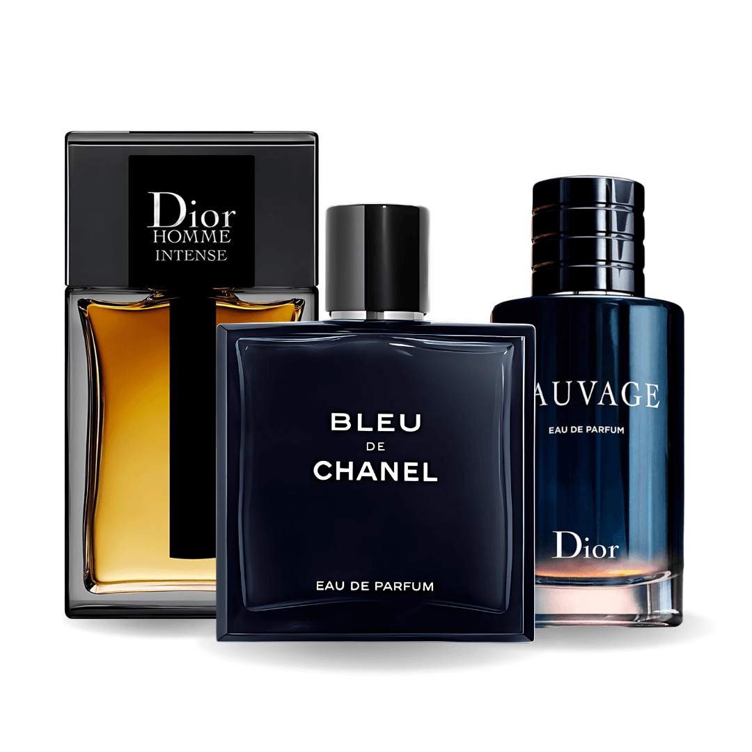 Sauvage Dior, Bleu de Chanel y Dior Homme Intense