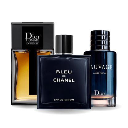 Sauvage Dior, Bleu de Chanel y Dior Homme Intense