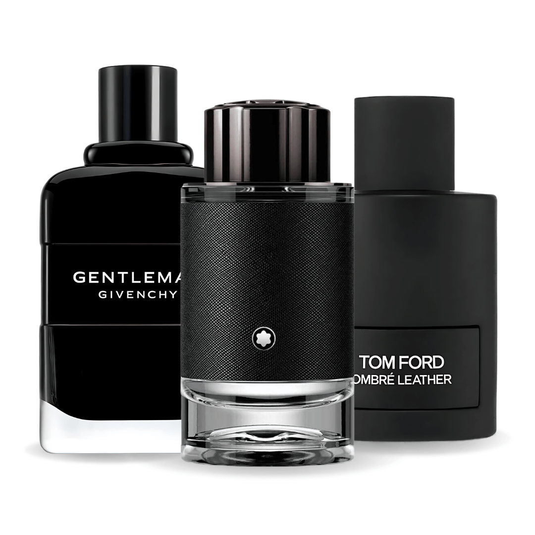 Tom Ford Ombre Leather, Givenchy Gentleman y Montblanc Explorer