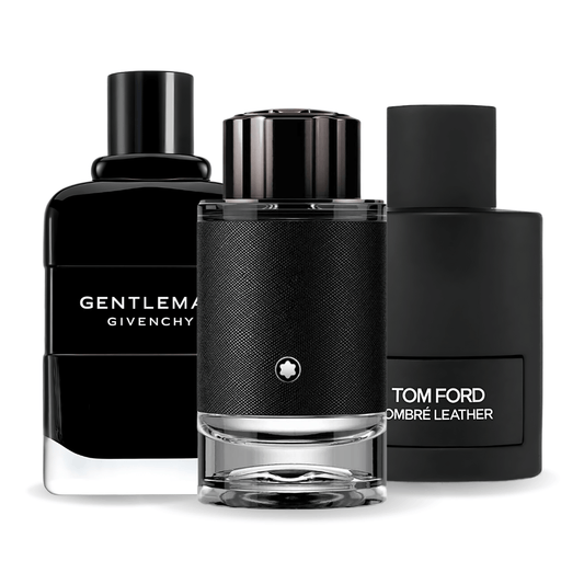 Tom Ford Ombre Leather, Givenchy Gentleman y Montblanc Explorer
